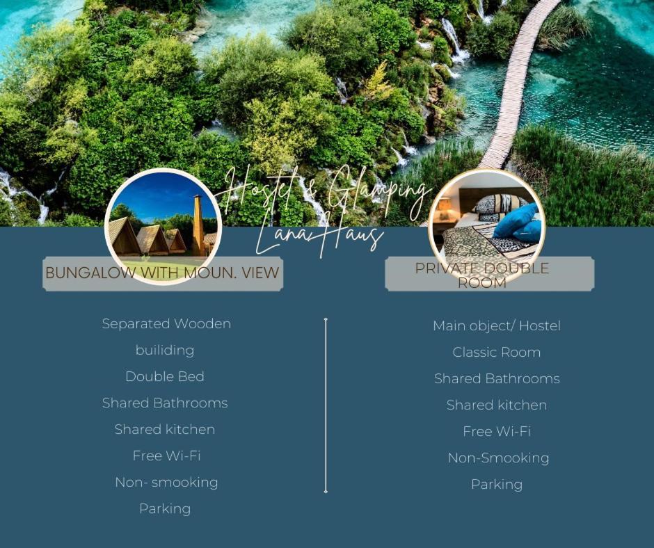 Rooms & Glamping Lana Haus Licko Petrovo Selo Esterno foto